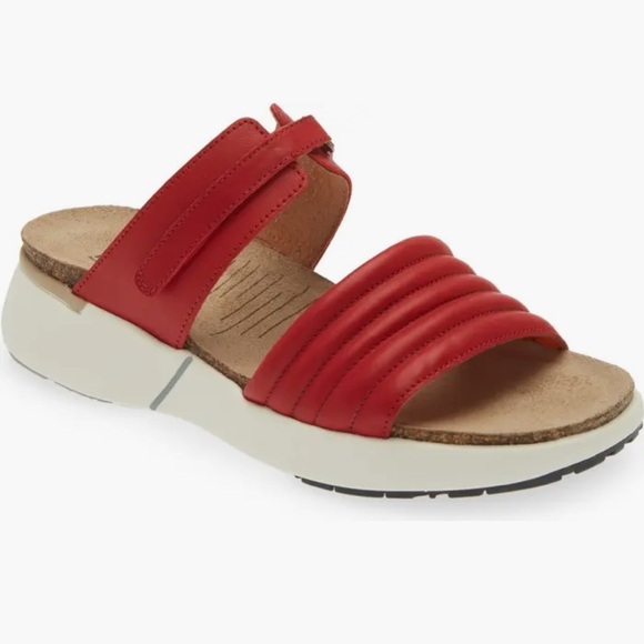 Naot Shoes - EUC Naot Vesta Sandal Size 38/US 7 Kiss Red Leather Slide Travel Comfort Walking